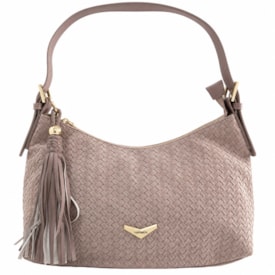 Bolsa Feminina Via Marte Grande Camurça Tressê B1-404