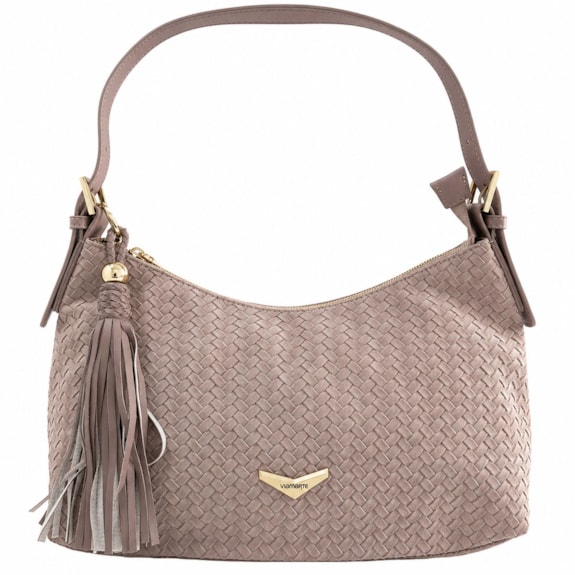Bolsa Feminina Via Marte Grande Camurça Tressê B1-404
