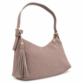 Bolsa Feminina Via Marte Grande Camurça Tressê B1-404
