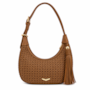 Bolsa Feminina Via Marte Pequena Canoa Tressê Vazado B1-407