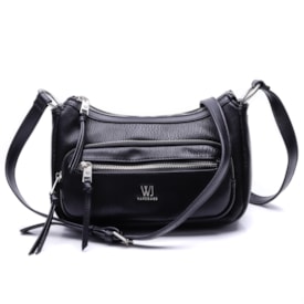 Bolsa Média com 3 Zíperes WJ Handbags 46061