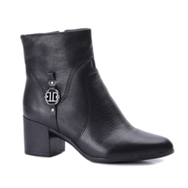 Bota Feminina Bottero Cano Baixo Montaria Couro 346919 Preto