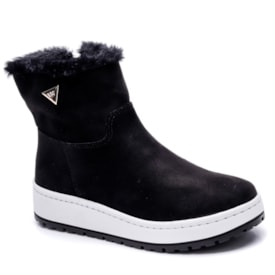 Bota Feminina Casual Camurça com Pelo Via Marte 259-002