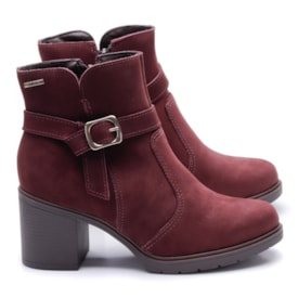 Bota Feminina Dakota em Nobuck Salto Bloco D 0392 N