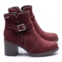 Bota Feminina Dakota em Nobuck Salto Bloco D 0392 N