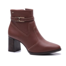 Bota Feminina Dakota Salto Bloco Couro D 2382