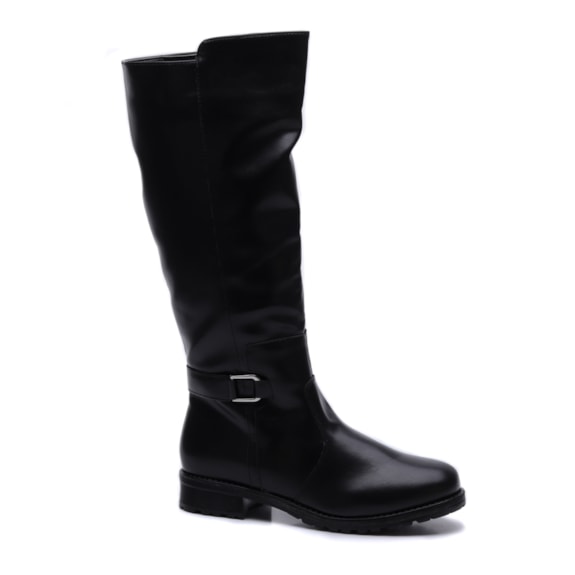 Bota Feminina Mooncity Cano Alto Rasteira 72136