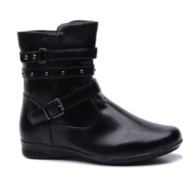 Bota Feminina Mooncity Cano Baixo Rasteira 71142