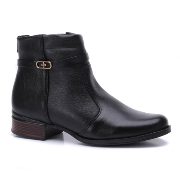 Bota Feminina Pegada Montaria Cano Baixo Couro 282014