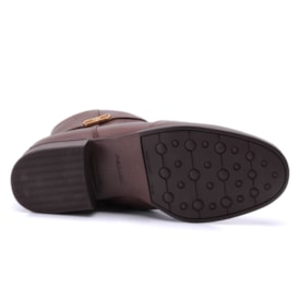 Bota Feminina Pegada Montaria Cano Baixo Couro 282014