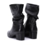 Bota Feminina Pegada Salto Bloco Slouch Couro 280901