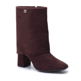 Bota Feminina Via Marte Capa Camurça 248-005 C