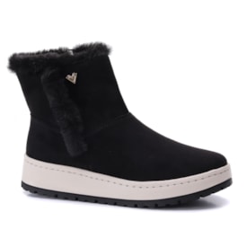 Bota Feminina Via Marte Casual Camurça com Pelo 259-007