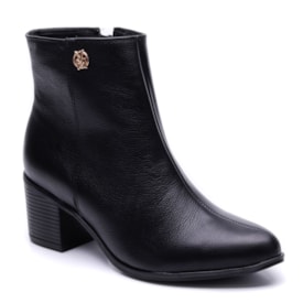 Bota Feminina Via Marte Couro Cano Baixo 066-010