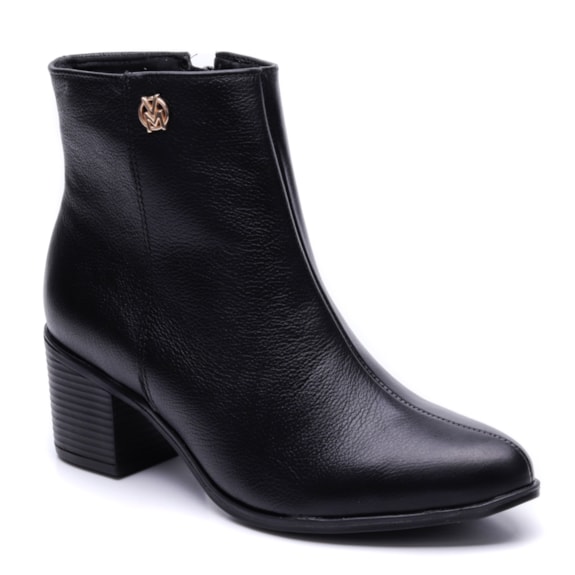 Bota Feminina Via Marte Couro Cano Baixo 066-010