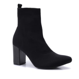 Bota Feminina Via Marte Knit Salto Bloco 021-033