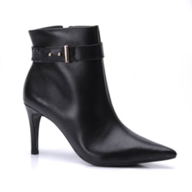 Bota Feminina Via Marte Salto Fino Couro 345-001 
