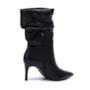Bota Feminina Via Marte Salto Fino Slouch Couro 345-006