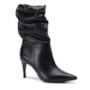 Bota Feminina Via Marte Salto Fino Slouch Couro 345-006