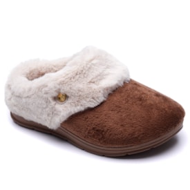 Chinelo Feminino Atoalhado com Pelo Pegada 266006