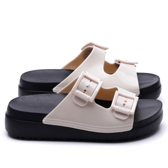 Chinelo Zaxy Sandália Anabela Zaxy Flatform Birken Sandalia