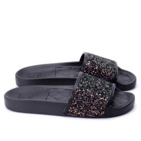 Chinelo Feminino Slide Gliter