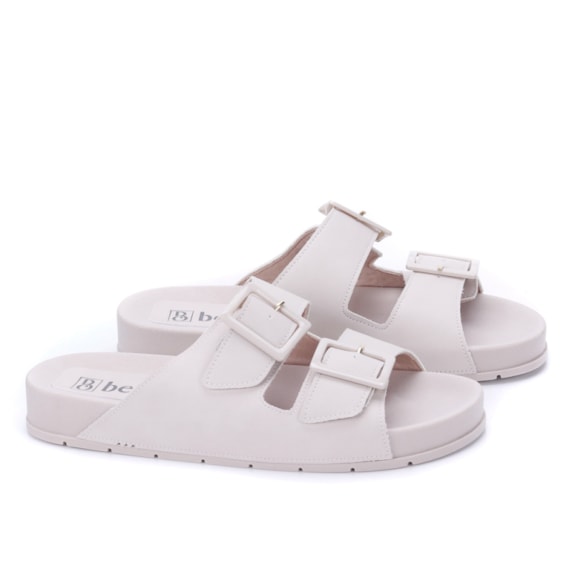 Chinelo Slide Bebecê Feminino - OFF WHITE