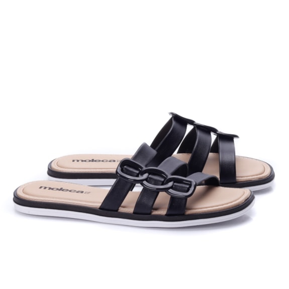 Chinelo Slide Moleca Feminino - PRETO