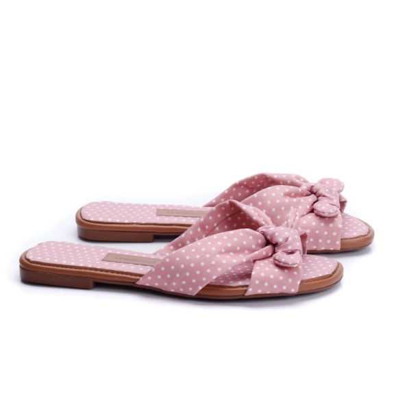 Chinelo Tamanco Slide Moleca Feminino - MULTI ROSA