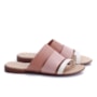 Chinelo Tamanco Slide Moleca Feminino - NUDE/ROSA