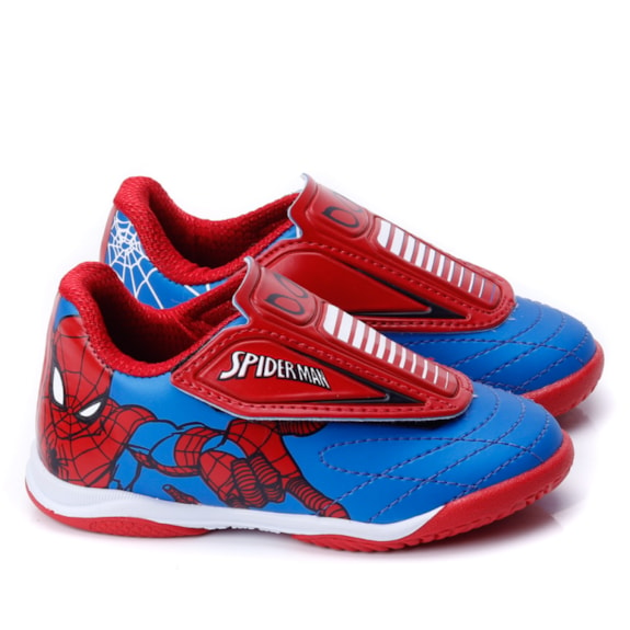 Chuteira Dray Infantil Marvel Spider Man Masculina - AZUL/VERMELHO