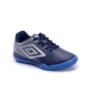 Chuteira Infantil Masculina Salão Umbro Game JR - MARINHO/PRATA