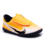 Chuteira Infantil Nike Salão Mercurial Masculina - LARANJA/PRETO/BRANCO