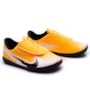 Chuteira Infantil Nike Salão Mercurial Masculina - LARANJA/PRETO/BRANCO