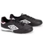 Chuteira Masculina Society Umbro - PRETO/BRANCO/VERMELHO