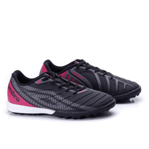 Chuteira Society Sala Z Umbro Masculino - PRETO/GRAFITE/PINK