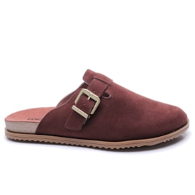 Clog Feminino Moleca Camurça com Fivela 5743 209