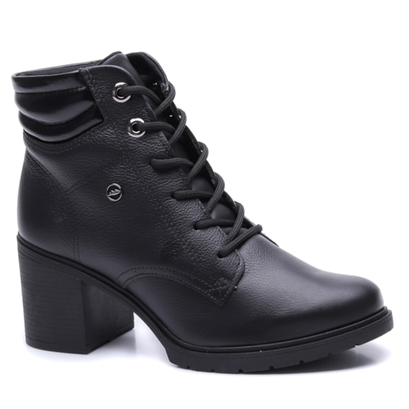 Coturno Feminino Dakota Clássico com Salto Couro D0461
