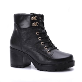 Coturno Feminino Pegada Couro Com Pedras 282602