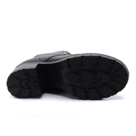 Coturno Feminino Pegada Couro Com Pedras 282602