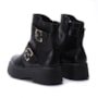 Coturno Feminino Piccadilly Flat Form com Fivelas 318018 N