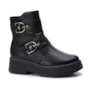 Coturno Feminino Piccadilly Flat Form com Fivelas 318018 N