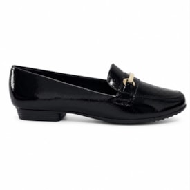 Mocassim Feminino Verniz Gloss Preto Piccadilly