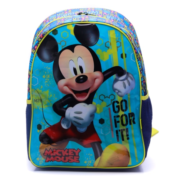 Mochila Infantil Escolar Mickey Xeryus 11602 Azul Marinho Verde