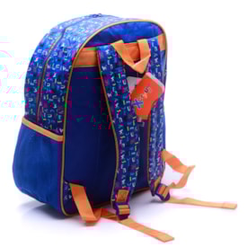 Mochila Infantil Menino Mickey Xeryus 11592 Azul Claro Laranja