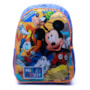 Mochila Infantil Menino Mickey Xeryus 11592 Azul Claro Laranja