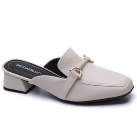 Mule Feminino Piccadilly Salto Quadrado com Stretch 160107