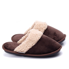 Pantufa Feminino Plush - MARROM