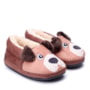 Pantufa Fenix Infantil coto 2D - MARROM CLARO