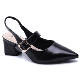 Salto Feminino Bebecê Chanel com Fivela Lateral 3838-555